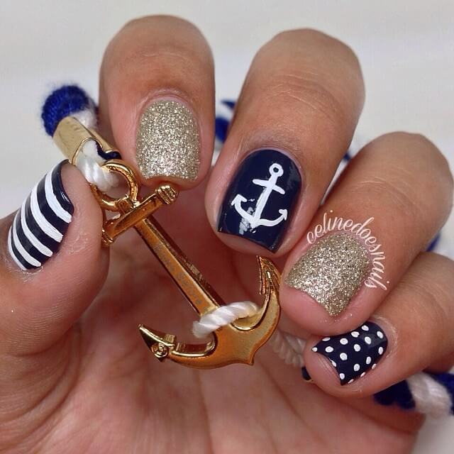 10 Nautical Nail Designs You Need In Your Life | BeautyTipsnTricks.com